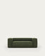 Blok 2-seater sofa in green thick corduroy 210cm FSC Mix Credit