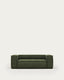 Blok 2-seater sofa in green thick corduroy 210cm FSC Mix Credit