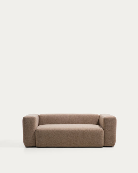 Blok brown chenille 2-seater sofa 210cm FSC Mix Credit
