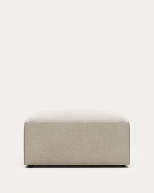 Blok beige chenille footrest 90 x 74cm FSC Mix Credit