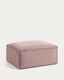 Blok footrest in pink thick corduroy 90 x 74cm FSC Mix Credit