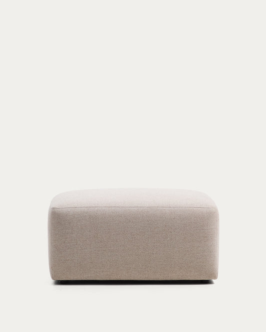 Blok beige chenille footrest 90 x 74cm FSC Mix Credit