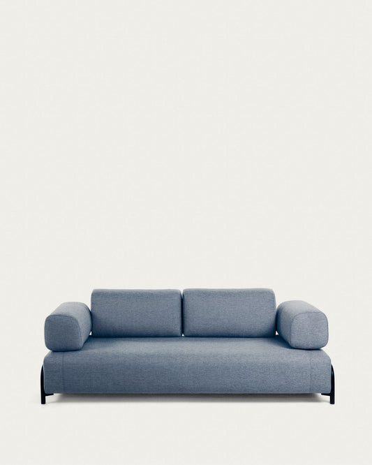 Compo 3 seater sofa in blue, 232 cm