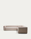 Blok beige chenille 5-seater corner sofa 320 x 320cm FSC Mix Credit