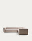 Blok beige chenille 5-seater corner sofa 320 x 290cm/290 x 320cm FSC Mix Credit