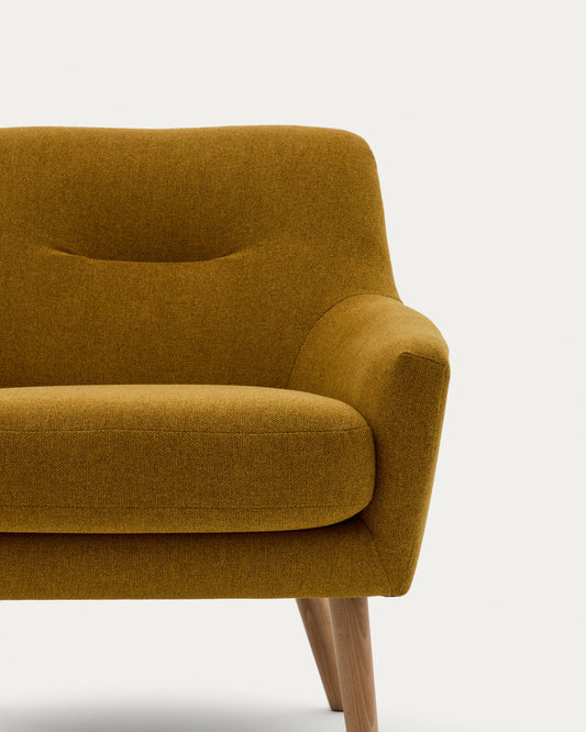 Candela mustard-coloured armchair