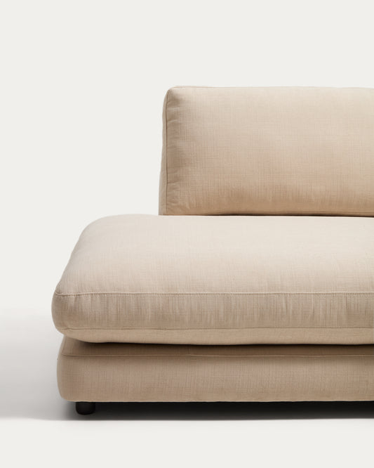 Gala 3-seater modular sofa in beige chenille, FSC Mix Credit, 240 cm