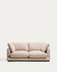 Gala 3-seater sofa in beige micro bouclé FSC Mix Credit 210cm