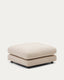 Gala beige chenille footrest FSC Mix Credit 90 x 90cm