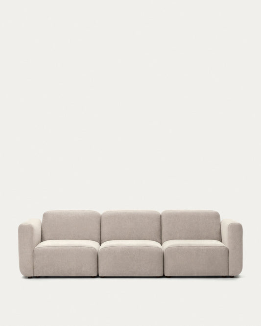 Neom 3 seater modular sofa in beige, 263 cm FSC Mix Credit