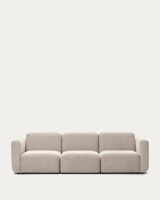 Neom 3 seater modular sofa in beige, 263 cm