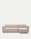 Neom 3 seater modular sofa, right/left chaise longue in beige, 263 cm FSC Mix Credit