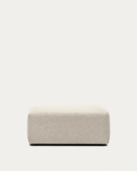 Neom end pouffe in beige, 75 x 89 cm FSC Mix Credit