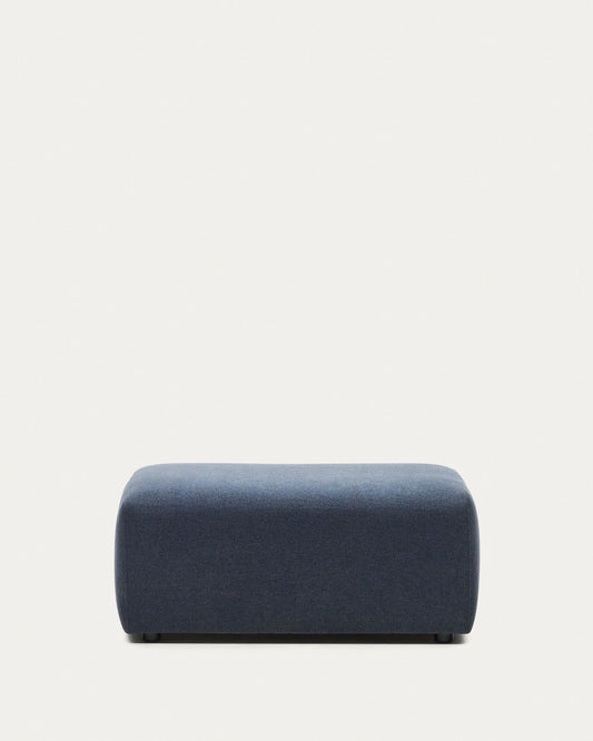 Neom end pouffe in blue, 75 x 89 cm