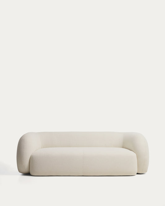 Martina ecru chenille 3-seater sofa 246 cm FSC Mix Credit