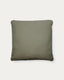 Martina green chenille cushion 52 x 52 cm