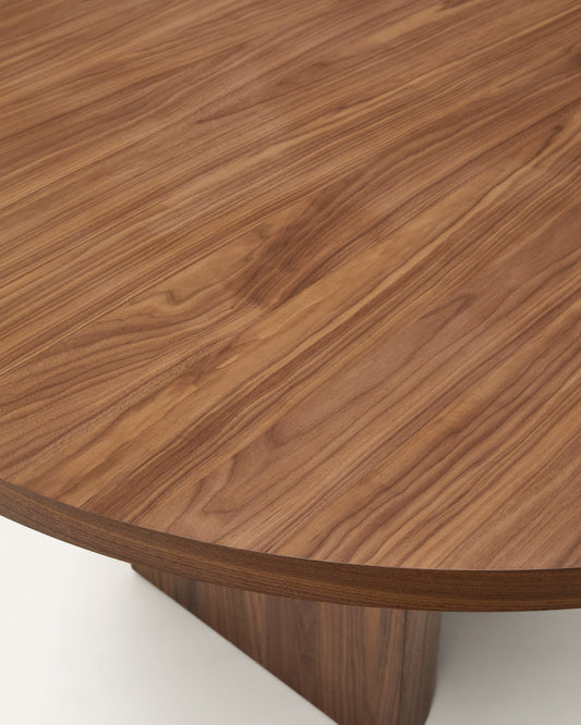 Nealy table with a walnut veneer in a dark finish, 200 x 100 cm