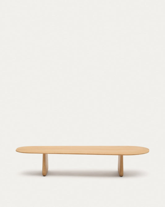 Pirita coffee table made from solid oak wood in a natural finish, 146 x 56.5 cm FSC 100%