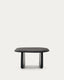 Pirita side table made from solid oak wood in a black finish, 70.6 x 70 cm FSC 100%