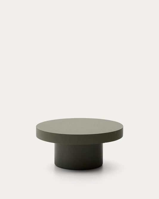 Aiguablava green cement coffee table Ø66cm