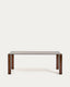 Adularia table in brown tempered glass 200 x 100cm