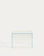 Orlia side table in clear tempered glass 50 x 50cm