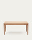 Yain extendable table with oak veneer and solid oak, 160 (220) x 80 cm