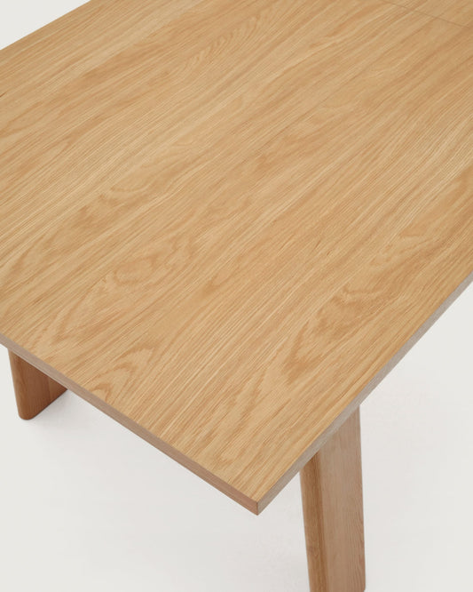 Arlen extendable table in solid oak wood and veneer with a natural finish 200(250)x95cm FSC Mix Credit