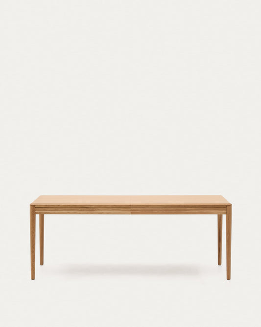 Lenon extendable table in natural FSC Mix Credit solid oak wood and veneer 200(280)x90