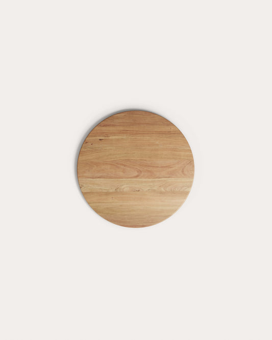 Argo round table top in solid acacia wood in a natural finish, Ø 120 cm