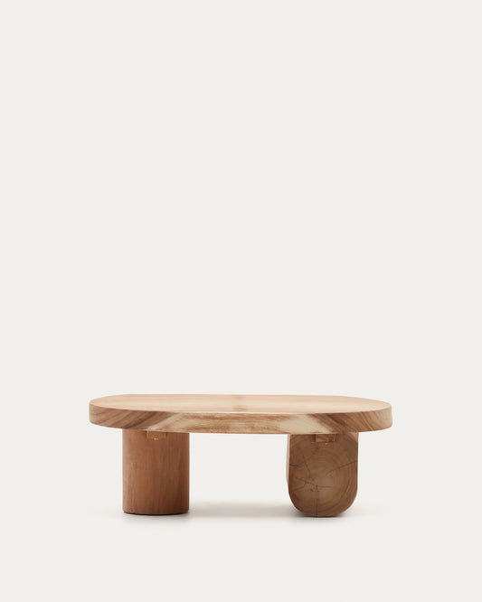 Mosi solid mungur wood coffee table Ø 90 x 60 cm