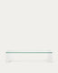 Adularia transparent, tempered-glass coffee table, 140 x 60 cm
