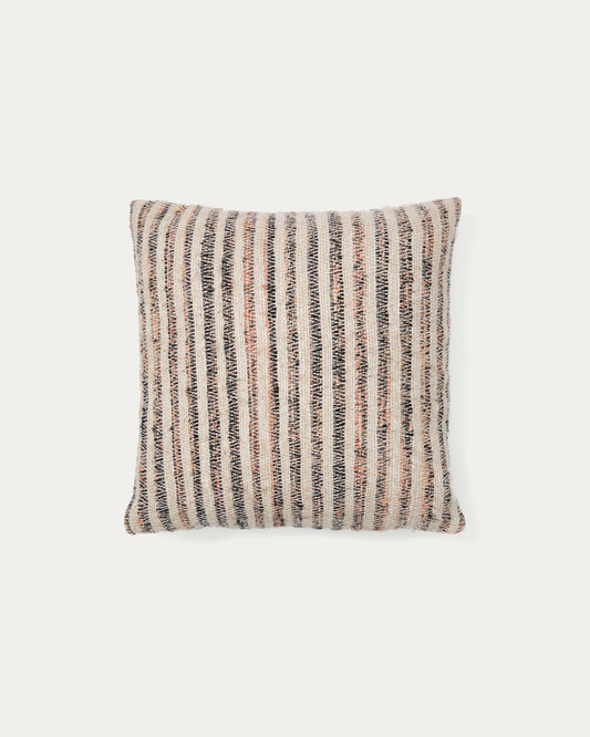 Wesna cushion cover in multi-coloured viscose and cotton, 45 x 45 cm