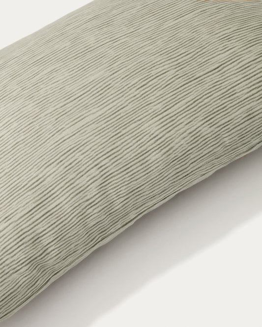 Mirca green textured cushion cover, 50 x 30 cm