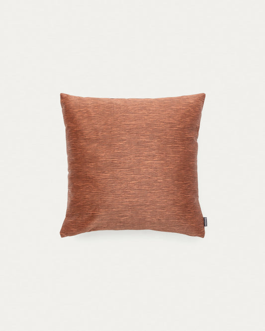 Mirca brown textured cushion cover, 45 x 45 cm