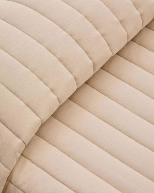 Sini beige bedspread made of 100% organic cotton for 70 cm and 90 cm beds