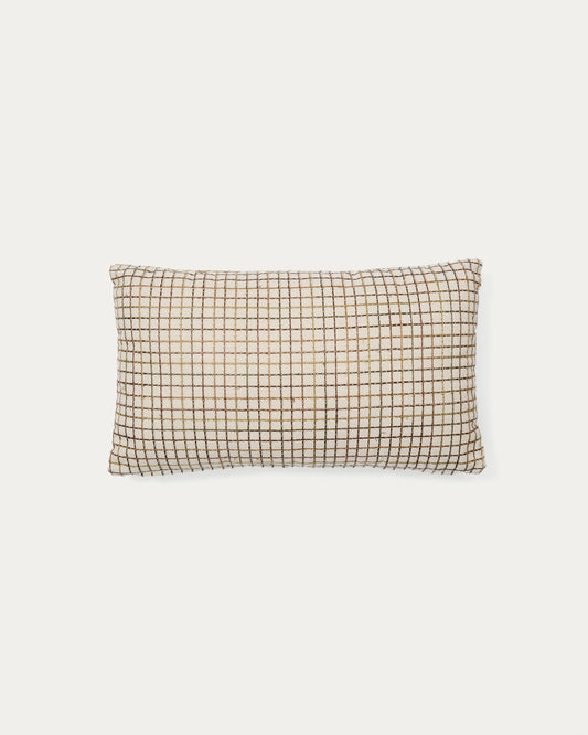 Oma cushion cover with multicolored checkered embroidery 30 x 50 cm