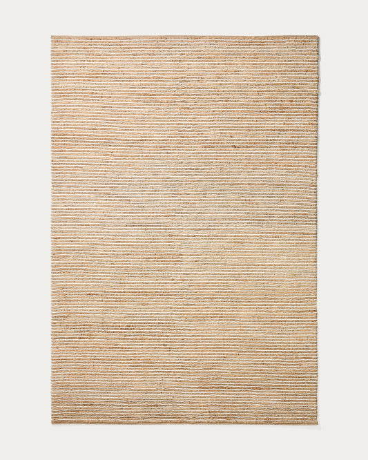 Derule beige jute and wool rug 200 x 300cm