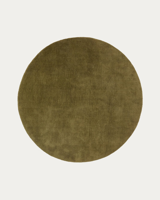 Empuries green round rug Ø200cm