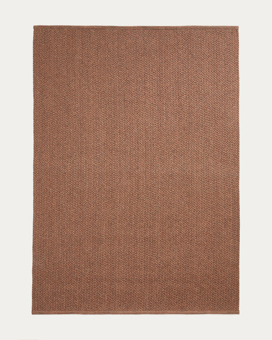 Rug Despas in synthetic fibers terracotta 160 x 230 cm