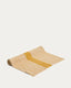 Calena linen jacquard table runner with mustard central stripe 50 x 150 cm