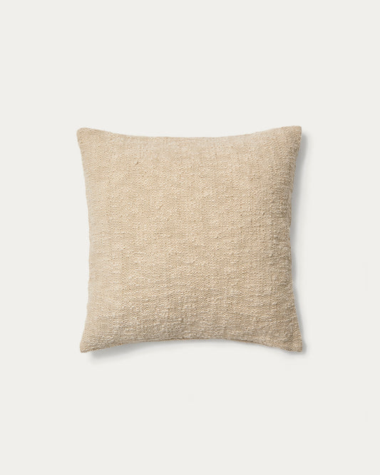Mevia cushion cover in beige linen blend 50 x 50 cm