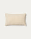Narela cushion cover in natural jacquard cotton and viscose 50 x 30 cm