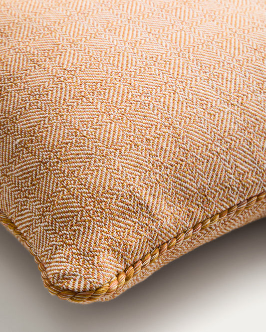 Filor cotton cushion cover with orange weave 50 x 50cm