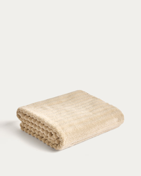 Navira 100% cotton beige bath towel 70 x 140cm