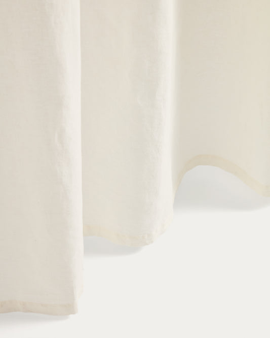 Nolira ecru linen blend curtain 140 x 270 cm