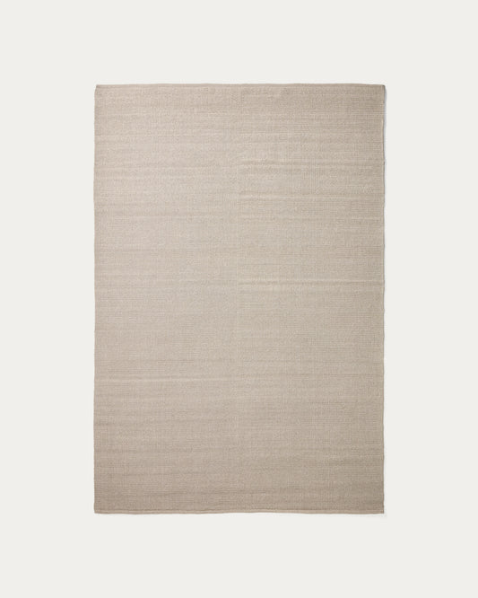 Turiane ecru synthetic fibre rug 160 x 230cm