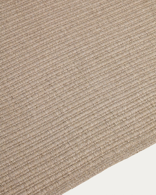 Ardelia ecru synthetic fibre rug 200 x 300cm