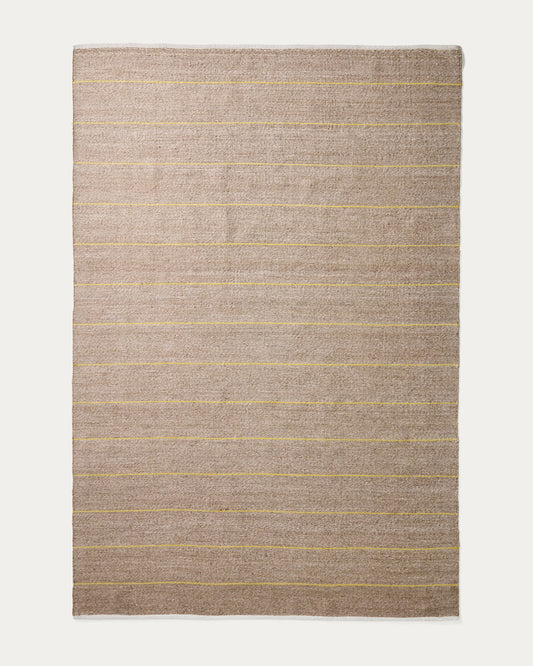 Denu beige 100% PET rug 200 x 300cm