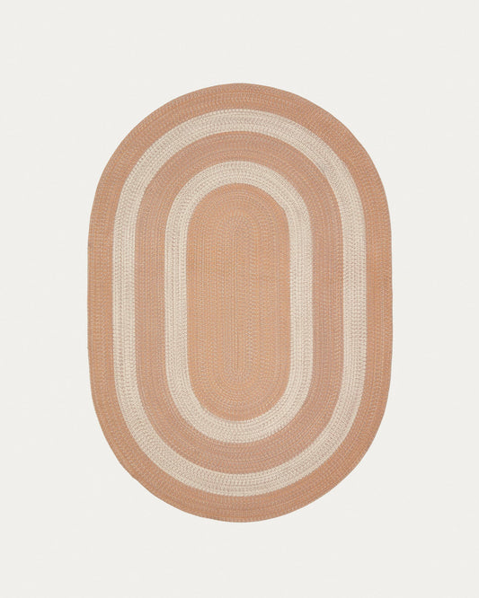 Leeith rug, 100% PET in orange, Ø 160 x 230 cm